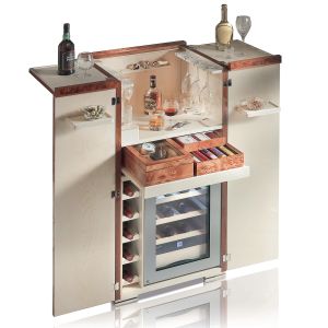 Bacco e Tabacco Radica Bar Armoire