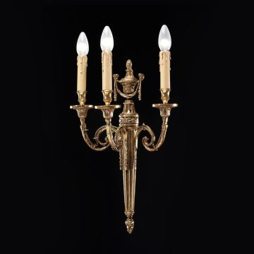 Badari Napoleone Empire Style 3-Lights Wall Sconce