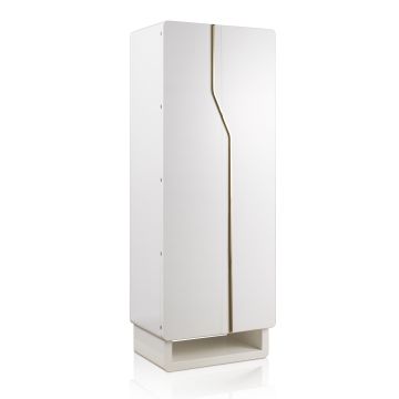Agresti Shiny White Armoire Arco Artico