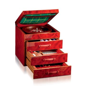 Agresti Multigame Chest Casino Passion red oak
