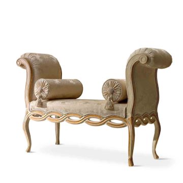 Andrea Fanfani Bench with Bolster Cushions