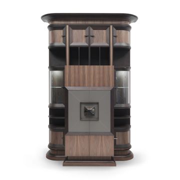 Annibale Colombo Modular Bookcase New Quadro with Bar Cabinet