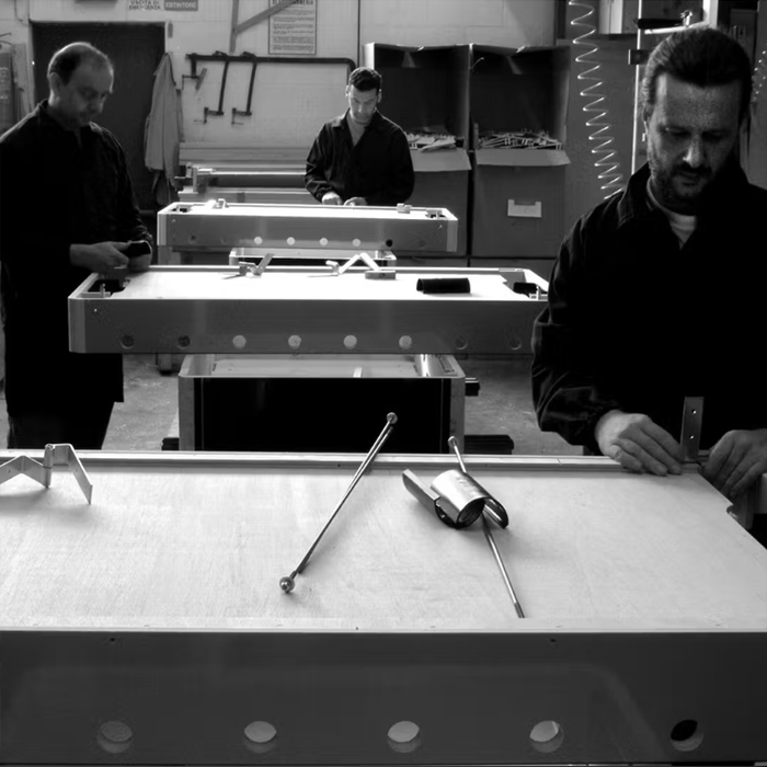 Discover FAS Pendezza: Italian manufacturer of high-quality game tables since 1964. Explore our range of foosball tables, table tennis tables, and billiard tables, all crafted with Italian design and precision to enhance your gaming experience